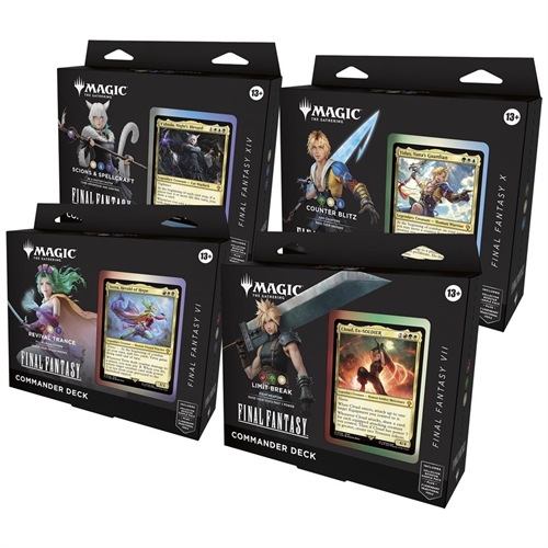 Final Fantasy - All 4 Commander decks - Magic the Gathering (Eng)